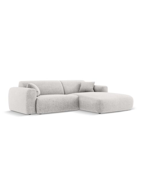 Theo Ecksofa für 4 Personen, hellgrau, rechts, 235 x 170 x 72 cm