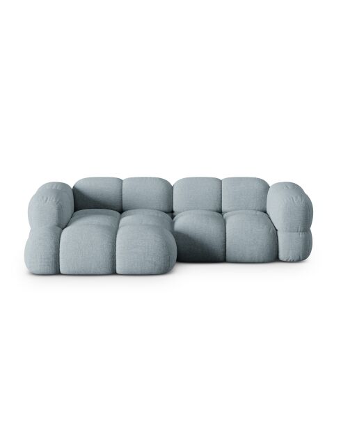 Loretto 3-Sitzer-Ecksofa, links, 250 x 147 x 68 cm, pastellblau