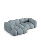 Loretto 3-Sitzer-Ecksofa, links, 250 x 147 x 68 cm, pastellblau