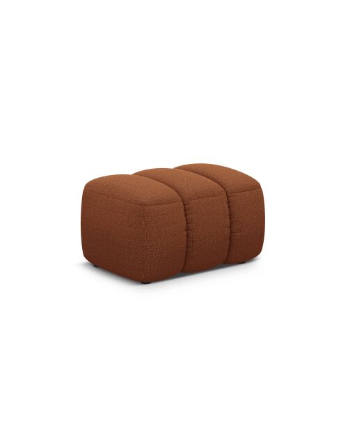 Pouf Kimi 1 Place brique - 75x55x40 cm