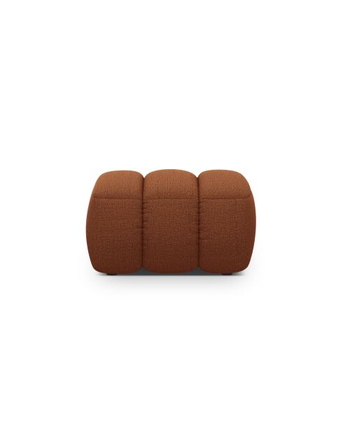 Pouf Kimi 1 Place brique - 75x55x40 cm