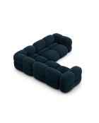 Loretto Velvet Ecksofa, symmetrisch, 4-Sitzer, 250 x 250 x 68 cm, Petrolblau