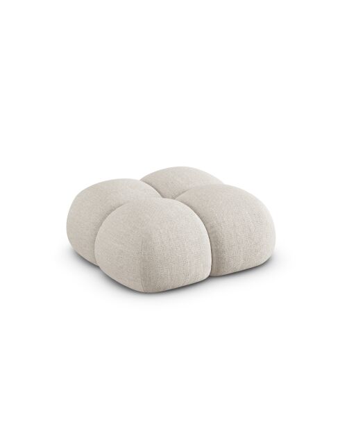 Pouf Loretto 1 Place beige - 90x90x40 cm