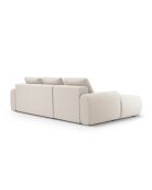 Canapé d'angle gauche convertible avec coffre Kimi 3 Places beige - 275x142x84 cm