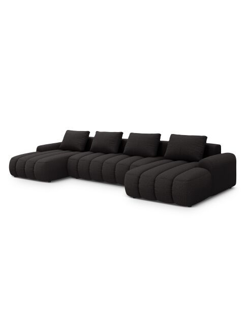 Wendbares Ecksofa mit umwandelbarem Kofferraum Kimi 5 Seater dunkelgrau - 352x142x84 cm