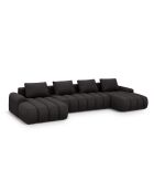 Wendbares Ecksofa mit umwandelbarem Kofferraum Kimi 5 Seater dunkelgrau - 352x142x84 cm
