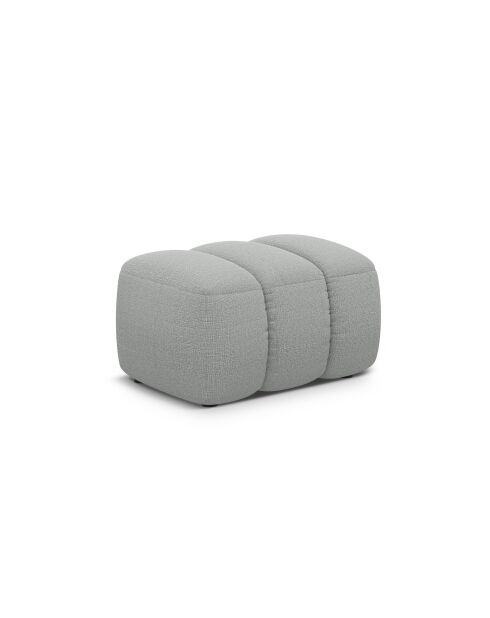 Pouf Kimi 1 Place gris clair - 75x55x40 cm