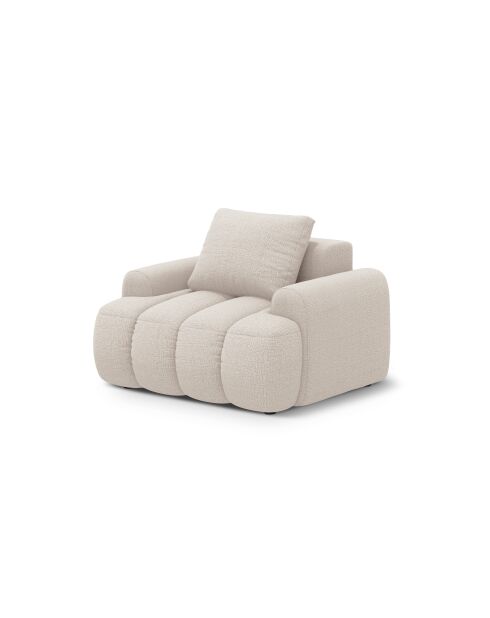 Sillón Kimi de 1 plaza beige - 95x85x84 cm