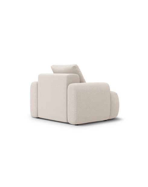 Sillón Kimi de 1 plaza beige - 95x85x84 cm
