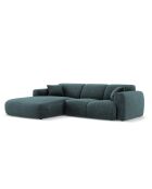 Canapé D'Angle gauche Theo 4 Places pétrole - 260x170x72 cm