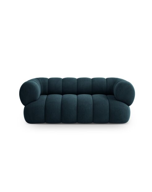 Koge 2-Sitzer-Sofa aus Samt, 180 x 95 x 70 cm, Petrolblau