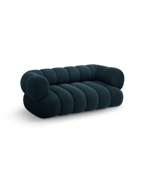 Koge 2-Sitzer-Sofa aus Samt, 180 x 95 x 70 cm, Petrolblau