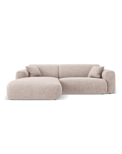 Divano angolare sinistro Theo 4 posti beige - 235x170x72 cm