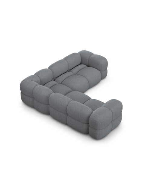 Loretto Symmetrisches Ecksofa 4-Sitzer Grau - 250x250x68 cm