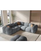 Loretto Symmetrisches Ecksofa 4-Sitzer Grau - 250x250x68 cm