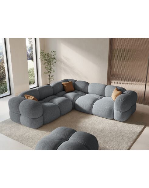 Loretto Symmetrisches Ecksofa 4-Sitzer Grau - 250x250x68 cm