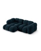 Loretto Velvet Ecksofa links, 3-Sitzer, 250 x 147 x 68 cm, tiefblau