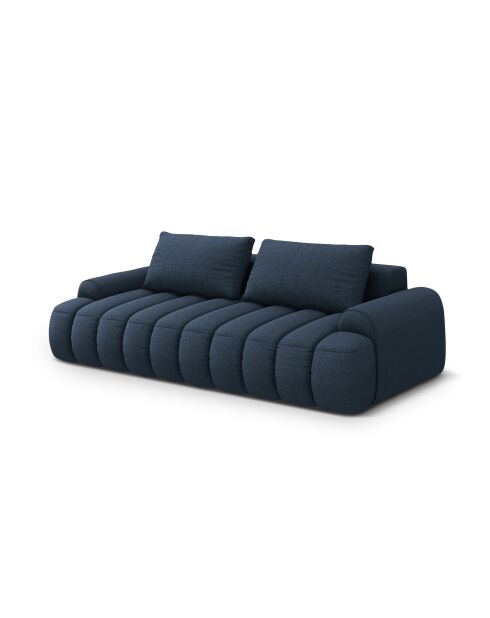 Canapé convertible avec coffre Kimi 4 Places bleu - 250x100x84 cm
