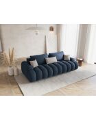 Canapé convertible avec coffre Kimi 4 Places bleu - 250x100x84 cm
