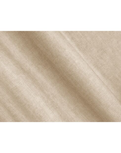 Canapé velours convertible avec coffre Kimi 4 Places beige clair - 250x100x84 cm