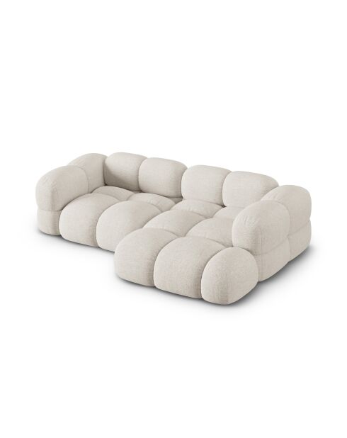Canapé D'Angle droit Loretto 3 Places beige - 250x147x68 cm