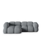 Loretto 3-Sitzer-Ecksofa, grau, links, 250 x 147 x 68 cm