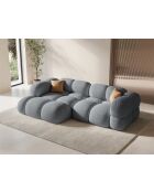 Loretto 3-Sitzer-Ecksofa, grau, links, 250 x 147 x 68 cm