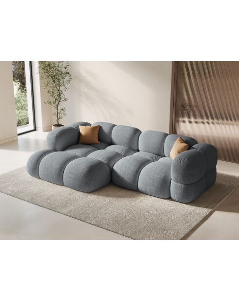 Loretto 3-Sitzer-Ecksofa, grau, links, 250 x 147 x 68 cm