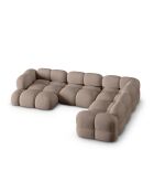 Loretto Capuccino Panorama-Ecksofa für 5 Personen, offen rechts, 345 x 250 x 68 cm