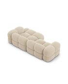 Loretto Ecksofa für 3 Personen, Samt, rechts, hellbeige — 250 x 147 x 68 cm