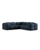 Loretto Symmetrisches Ecksofa 4 Sitzer Dunkelblau - 250x250x68 cm