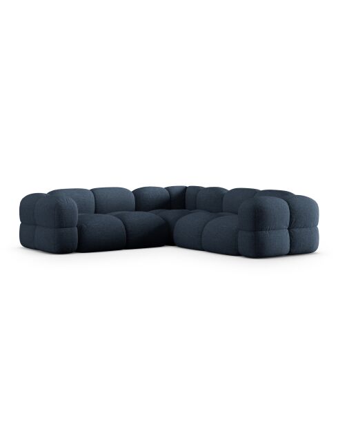 Loretto Symmetrisches Ecksofa 4 Sitzer Dunkelblau - 250x250x68 cm