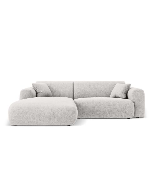 Theo 4-Sitzer Ecksofa links hellgrau - 235x170x72 cm
