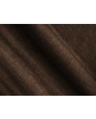 Panoramische hoekbank (linkerzijde) Loretto Velvet 5-zits chocolade - 345x250x68 cm