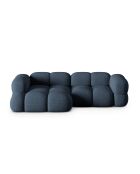 Loretto 3-Sitzer-Ecksofa, dunkelblau, links, 250 x 147 x 68 cm