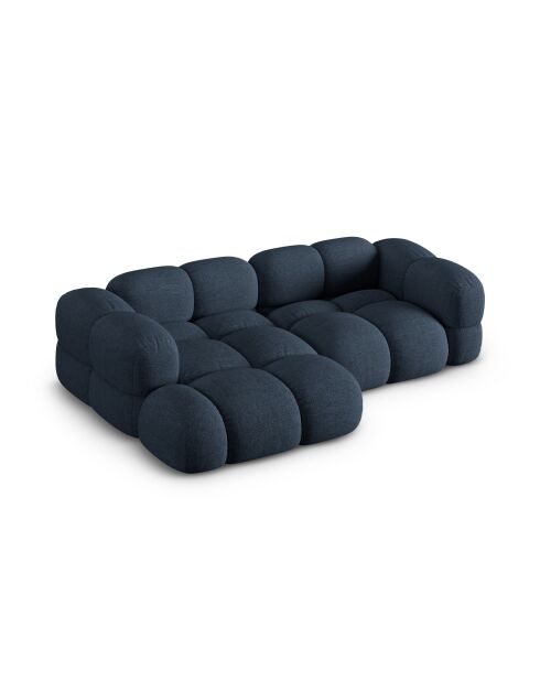 Loretto 3-Sitzer-Ecksofa, dunkelblau, links, 250 x 147 x 68 cm