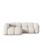 Loretto 3-Sitzer-Ecksofa links beige - 250x147x68 cm