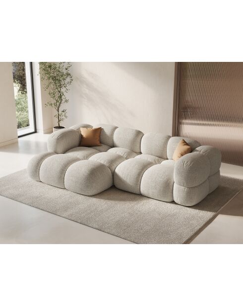 Loretto 3-Sitzer-Ecksofa links beige - 250x147x68 cm