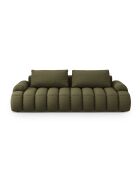 Canapé convertible avec coffre Kimi 4 Places vert - 250x100x84 cm