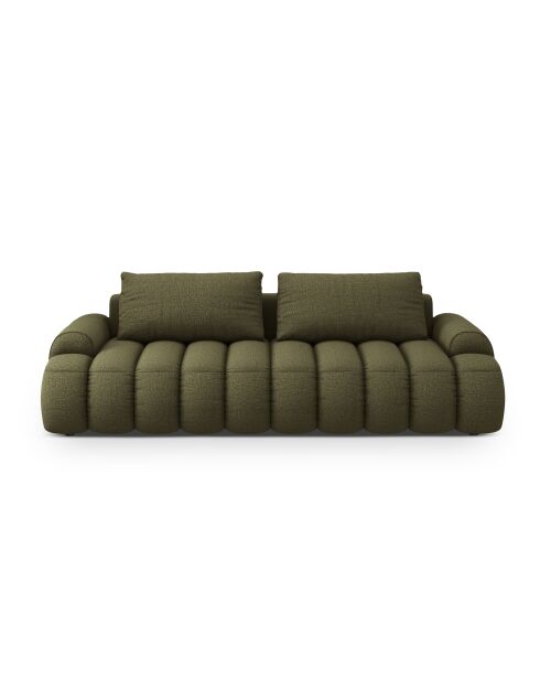 Canapé convertible avec coffre Kimi 4 Places vert - 250x100x84 cm
