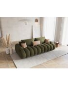 Canapé convertible avec coffre Kimi 4 Places vert - 250x100x84 cm