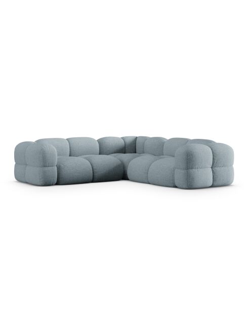 Loretto Symmetrisches Ecksofa 4-Sitzer Pastellblau — 250x250x68 cm