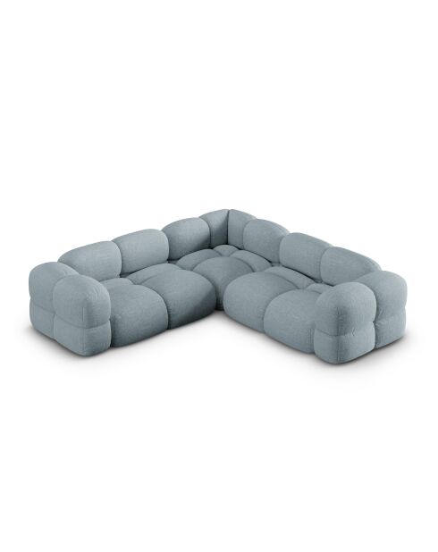 Loretto Symmetrisches Ecksofa 4-Sitzer Pastellblau — 250x250x68 cm