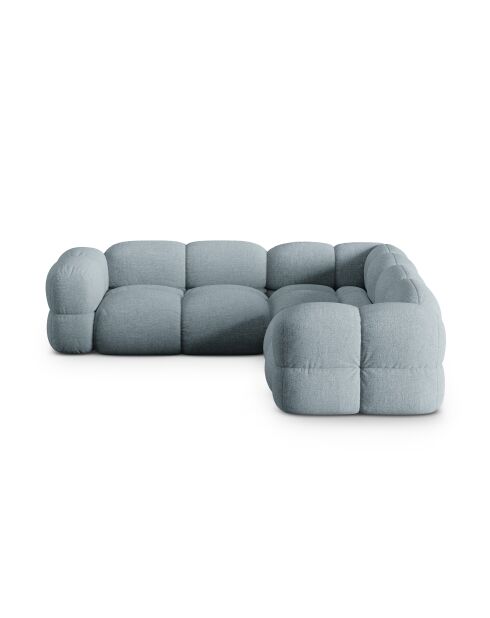 Loretto Symmetrisches Ecksofa 4-Sitzer Pastellblau — 250x250x68 cm