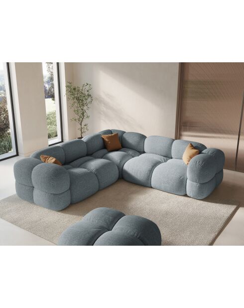 Loretto Symmetrisches Ecksofa 4-Sitzer Pastellblau — 250x250x68 cm