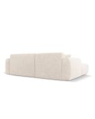 Divano angolare destro Theo 4 posti beige chiaro - 235x170x72 cm