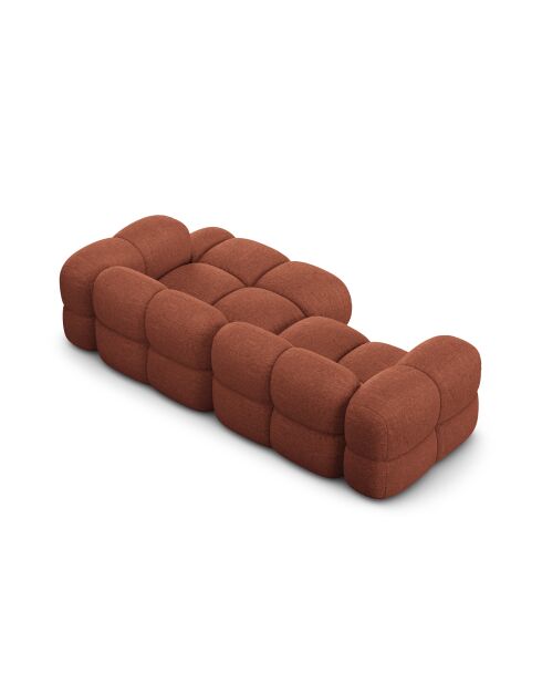 Loretto Ecksofa für 3 Personen, Korallenrot, rechts, 250 x 147 x 68 cm