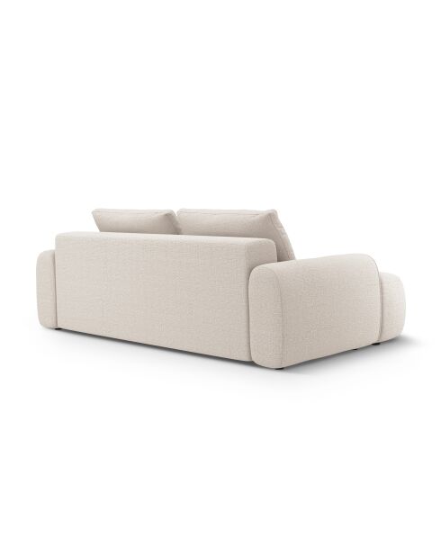 Canapé convertible Avec Coffre De Rangement Kimi 4 Places beige - 250x100x84 cm