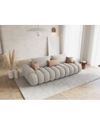 Canapé convertible Avec Coffre De Rangement Kimi 4 Places beige - 250x100x84 cm