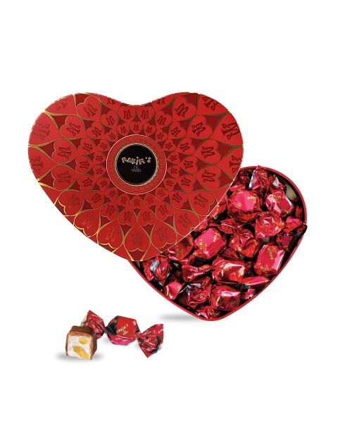 Cœur Rouge : Chocolats au Lait Tendre Nougat 90 gr